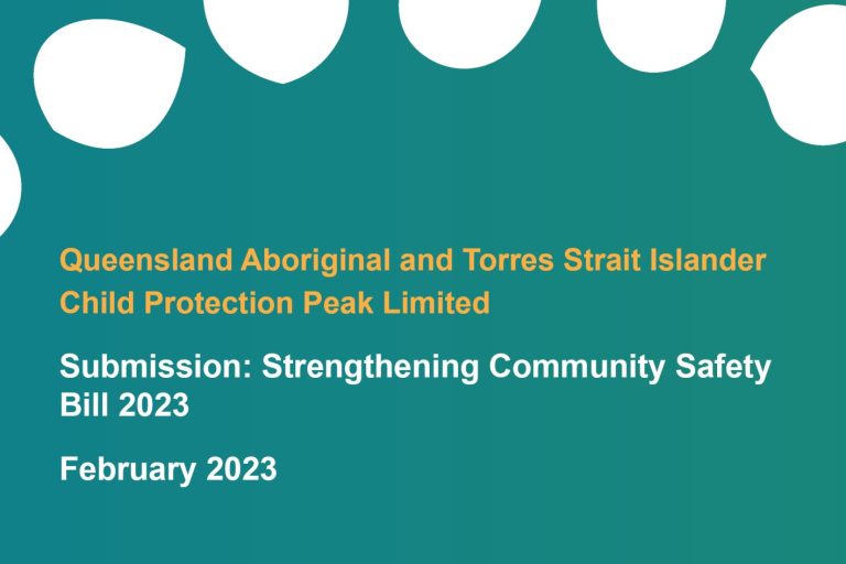 Queensland Aboriginal and Torres Strait Islander Child Protection Peak (QATSICPP) logo representing child protection and family wellbeing in Queensland