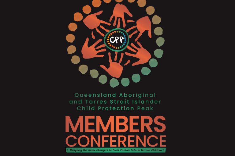 Queensland Aboriginal and Torres Strait Islander Child Protection Peak (QATSICPP) logo representing child protection and family wellbeing in Queensland