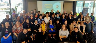 Queensland Aboriginal and Torres Strait Islander Child Protection Peak (QATSICPP) logo representing child protection and family wellbeing in Queensland