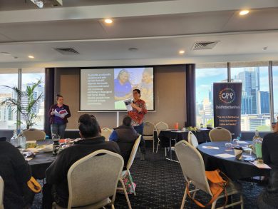 Queensland Aboriginal and Torres Strait Islander Child Protection Peak (QATSICPP) logo representing child protection and family wellbeing in Queensland