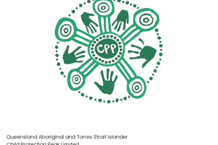 Queensland Aboriginal and Torres Strait Islander Child Protection Peak (QATSICPP) logo representing child protection and family wellbeing in Queensland