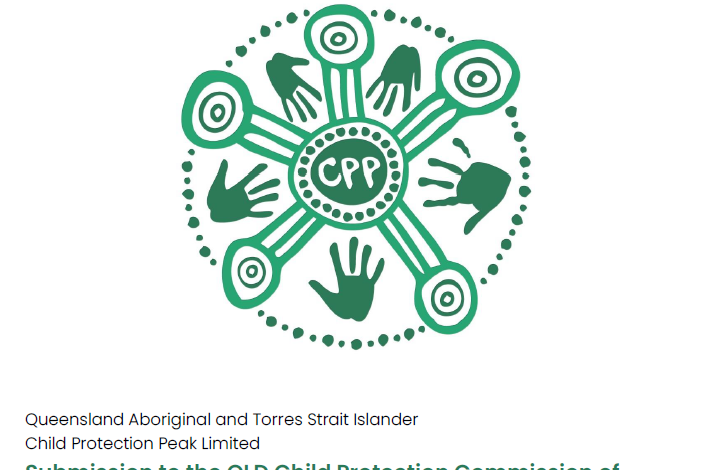 Queensland Aboriginal and Torres Strait Islander Child Protection Peak (QATSICPP) logo representing child protection and family wellbeing in Queensland